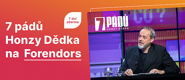 Moderátor Honza Dědek přesouvá 7 pádů z Primy na platformu Forendors