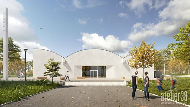 Zchátralé „Géčko“ na Černé louce se promění v moderní kulturní sál s bruselskou architekturou